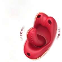 G Spot Vibrator Wearable Butterfly Tongue Lick Vibrator With 9 Vibrating Mode Nipple Clitoral Stimulator App BDSM Tongue Sex Toys For Woman Couple - 均碼 - 查看 3