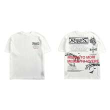 DARCSPORT American-Style  Retro T-Shirt For Couples, Men's Top, Pure Cotton Loose-Fit Round-Neck T-Shirt - T260112 Trắng - Xem 1