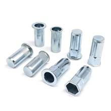 M3 M4 M5 M6 M8 M10 M12 cabeza plana pequeña rosca ciega avellanada tuerca de remache hexagonal semiesagonal inserto tuerca Rivnut Nutsert acero al carbono REKD - tipo C - Ver 9