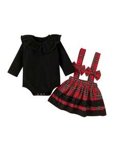 Baby Girls Sweater Skirts - Black - View 1