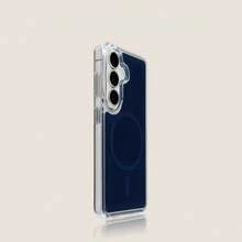 适用于三星 Galaxy A06、A16A、A26、A36、A56、A07、A57、S26 Ultra、S25、S24、S23、S22 Plus FE 的磁吸充电手机壳，亚克力防摔超薄保护套 - 藍色 - 查看 6
