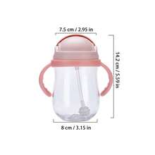 1 chiếc cốc tập uống cho bé, cốc uống nước cho trẻ sơ sinh có tay cầm và bi trọng lực, cốc nước cho trẻ em. - Nhiều màu - Xem 2