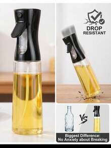 1pc Olive Oil Spray Bottle For Cooking, 1pc Lightweight PP Oil Mist Sprayer Suitable For Air Fryer, Baking And Salad, Refillable Spray Dispenser For Low-Fat Healthy Diet, Portable Cooking Accessory (Random Color) - PP Material Spray Bottle - View 6