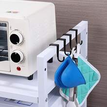 4Pcs Square Tube Frame Plastic Hooks, Buckle Type Hooks, Multi-Size And Multi-Purpose. Durable Heavy Duty Space Saving Hooks For Storage Racks, Closet, Kitchen, Bathroom, Bedroom, Pantry, Garage, Entryway, Laundry, Holiday Ornaments - Multicolor - View 2