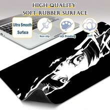 1 Extra Large Anime Girl Gaming Mouse Pad - Rubber Material, Rectangular, Precision Stitched Edges, Washable Non-Slip Desk Mat, Suitable For Computer And Esports Gaming - Multicolor - View 5