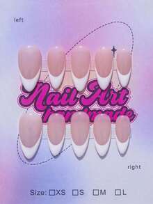 Square-Shaped Handmade Nail Decorations, Y2K Baddie Style, Includes, Purple, Gold, White Nail Plates With French Tips, Carving, Beads, Stars, Asymmetrical Metal Elements, 10pcs/Set 3 Size Options, Suitable Parties, Galas, Daily Wear, Comes With Tools, Great Women & Girls Nails Nail Supplies Handmade Press On Nails - Follow Your Heart - Xem 1