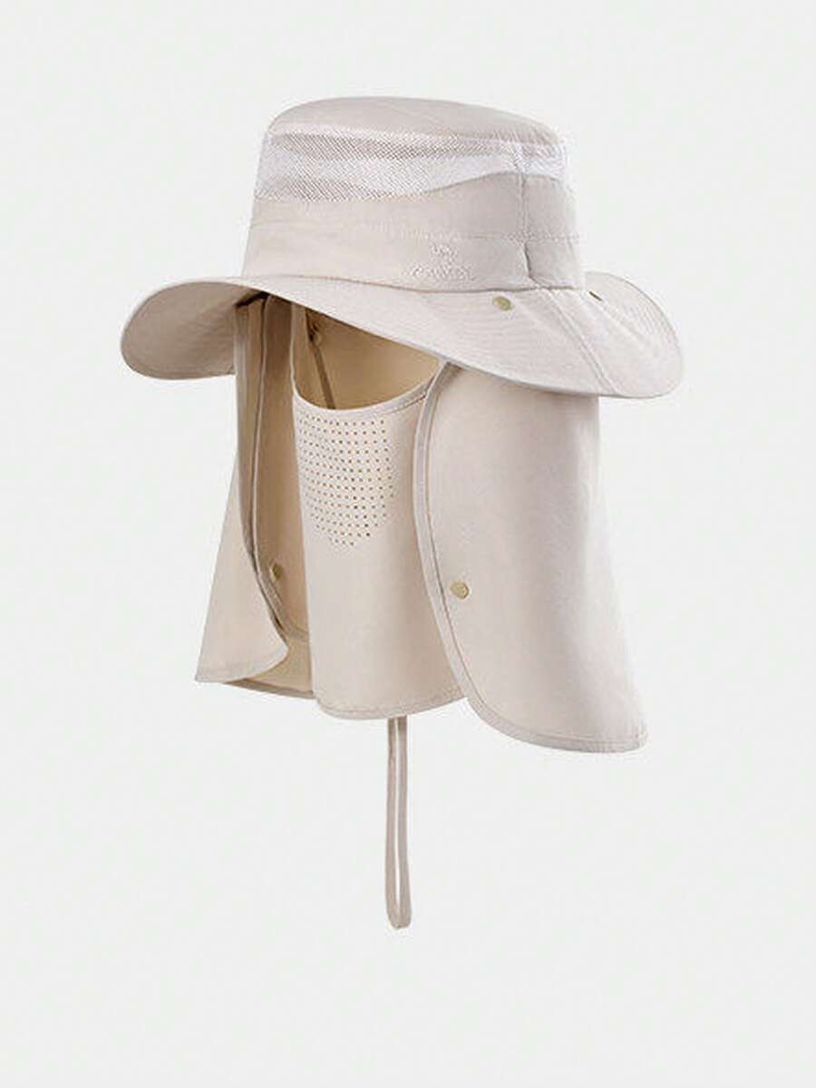 CAMEL CROWN Mũ tai bèo ngoài trời / Mũ chống nắng leo núi / Mũ che nắng leo núi / Mũ cao bồi miền Tây - Màu Khaki - Xem 1