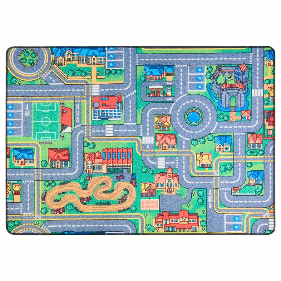 90x140cm Foldable Play Mat, Extra-Large Crawling Mat, Soft Foam Pad, Non-Slip Bottom. - Green - View 1