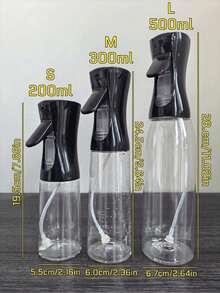 1pc Olive Oil Spray Bottle For Cooking, 1pc Lightweight PP Oil Mist Sprayer Suitable For Air Fryer, Baking And Salad, Refillable Spray Dispenser For Low-Fat Healthy Diet, Portable Cooking Accessory (Random Color) - PP Material Spray Bottle - View 5