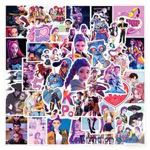 DOBBLE 55张女巫猎人卡通可爱DIY创意涂鸦贴纸 - 彩色 - 查看 1