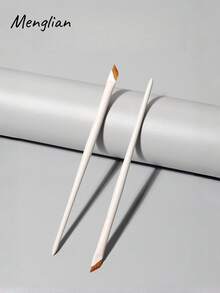 Ultra Fine Eyeliner Brush, Precise Angled Eyebrow Brush For Sharp Lines And Details, Easy To Control Makeup Tool - White - View 5