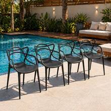 Exclusive Minimalist Design Dining Chair - 4 unidades - Ver 1