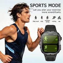 2026 Unisex High-Definition Touch Screen Smart Watch: Calling/Wireless Messaging/Multiple Sports Modes/Remote Camera/Fitness Tracker, USB Charging, LED Outdoor Light, Silicone Strap, Smart Connection, Suitable As Holiday Gift For Couples, Elders, Friends, Classmates - Multicolor - View 4
