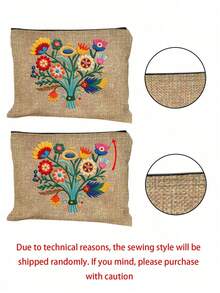 Bohemian Retro Floral Handbag Set, Handbag And Wallet Set, Decoration, Mexican Style Print Including Handbag And Coin Purse - Multicolor - View 10