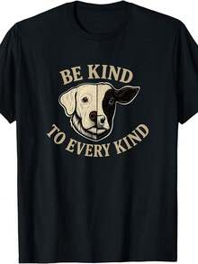 Camiseta vegetariana vegana Be Kind to Every Kind Derechos de los Animales - Negro - Ver 8