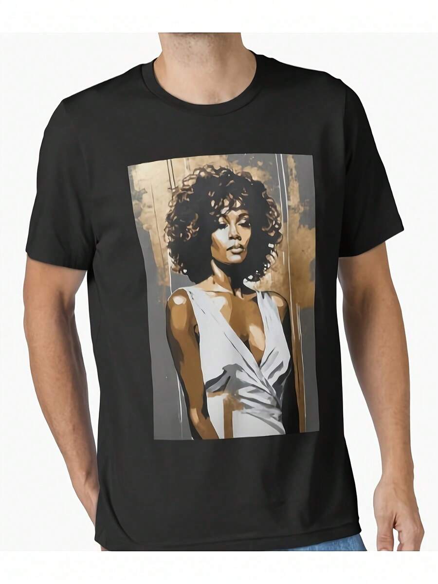 Dam-T-shirts - Svart - Visa 1