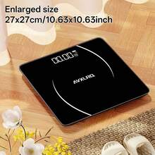 AVXLRQ Digital Body Weight Bathroom Scale, Large Blue LCD Backlight Display, High PrecisionMeasurements, Tempered Glass - Flagship Edition - View 8