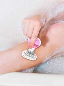 Women's Hair Removal Razor, Suitable For Underarms, Legs And Bikini Area, Portable Shaving Razor, Pink Manual Shaving Razor, Women's Bikini Manual Shaving Blade, Used For Hair Removal And Shaving, 5-Blade System, Stainless Steel Blade With Replaceable Pink Razor Head, Essential Gift For Girls, Suitable For Beach, Vacation, Travel And Business Trips. - Multicolor - View 4