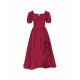 Red Palace Short-sleeved Dress
