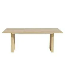 Extendable Dining Table 140/200 X 90 Cm, Suitable For 6-8 People, Rectangular Tabletop, Reinforced Tabletop, Simple Style Extendable Dining Table, Oak Color. - 駝色 - 查看 7