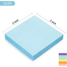 Sticky Notes, All-Over Stickers, Perfect For Leaving Messages, Multiple-Use Sticky Notes, Memo Pads (Yellow + Blue) - View 1