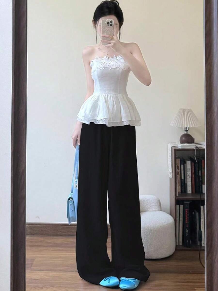 Women Pants - Black - View 1