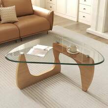 Cherry Wood Clear Glass