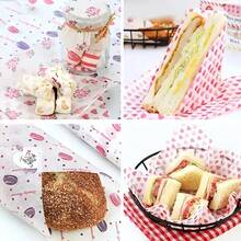 50Pcs/Lot Household Kitchen Baking Food Paper Greaseproof Paper Food Packaging Paper - Pink - View 8