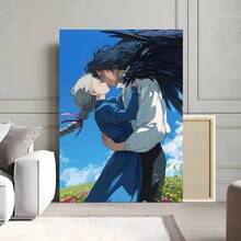 Anime H-Howls M-Moving C-CastleS Painting Calligraphy Canvas Poster: Crease Free Waterproof Durable All Space Wall Decor - z17 - Xem 2