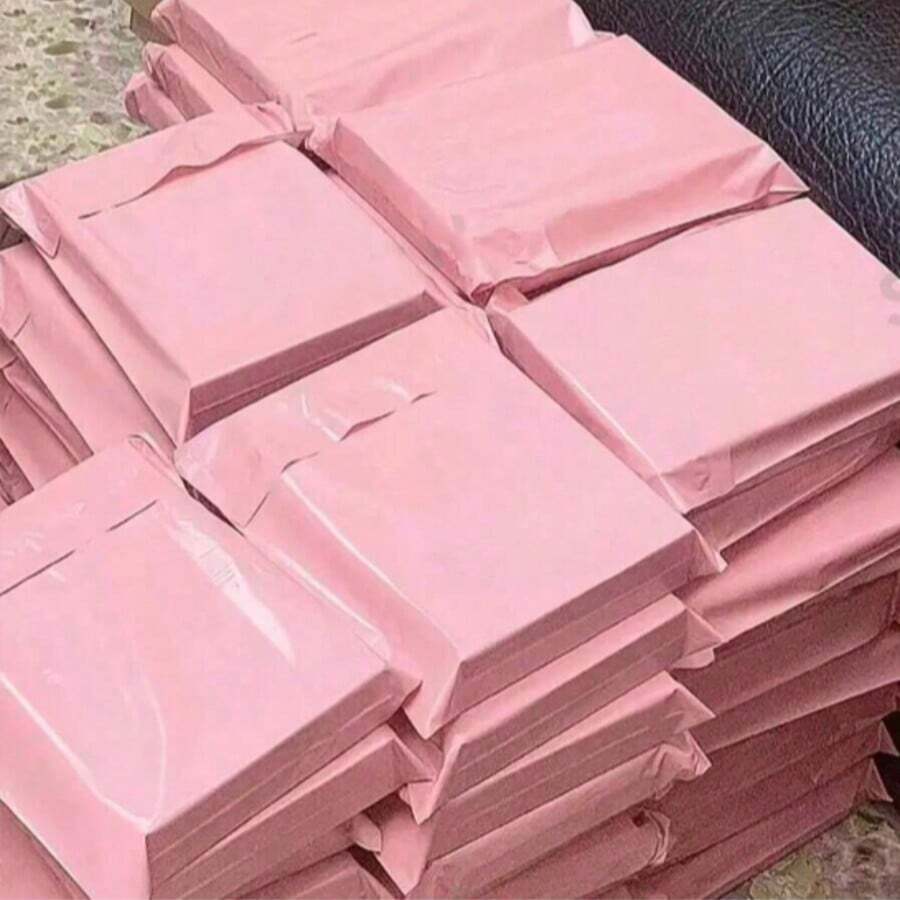 10入/20入 自黏密封防水防塵包裝袋,適用於快遞物流郵寄、禮品包裝與運輸 - 粉色 - 查看 1