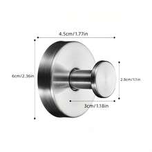 Móc treo kính gắn bằng giác hút, móc treo khăn tắm tháo rời, móc treo khăn tắm bằng kim loại cho phòng tắm. - Nhiều màu - Xem 24