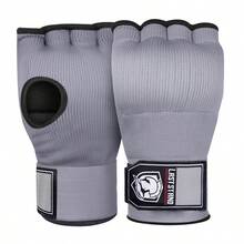 GINGPAI Muay Thai Boxing Gel Gloves Adult Half Finger Boxing Gloves Unisex Slouchy Quick Wrap Band - Multicolor - View 5