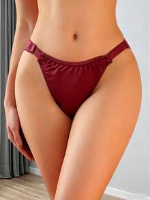 5 Colors, Thin Straps, Low-Waisted, High-Slit, Semi-Covering Hip Panties, Sexy And Hot Style, European And American Sporty New Bikini Briefs. - Nhiều màu - Xem 6