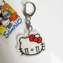 1個 Hello Kitty 鑰匙圈吊飾，Kitty 鑰匙圈，Kitty 白色派對禮物，小 Kitty 鑰匙圈，Kitty 貓鑰匙圈，創意鑰匙圈，HK 可愛錢包掛繩配件，包包配件，生日禮物，派對禮物，汽車配件，耳機殼配件，學校配件，最佳禮物，可愛哥德風，Y2K - 多色 - 查看 15