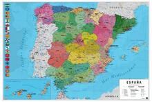Grupo Erik Erik Group Poster Map Of Spain (Physical And Political) In Spanish - Decorative Prints 61x91.5cm Full Color | Wall Posters Ideal For Room Decoration - 1PC - View 1