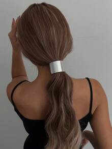 1/2 piezas Hebillas de metal para coleta, estilo elegante minimalista casual, accesorios para el cabello dorados, bandas elásticas para coleta, ligas para el cabello, otoño, accesorios para el cabello de mujer, herramientas para peinar el cabello, productos para el cuidado del cabello, accesorios de belleza, regalo, viaje, regalo para mujer, productos para el cuidado del cabello, accesorios para el cabello del Día de San Valentín - Multicolor - Ver 2