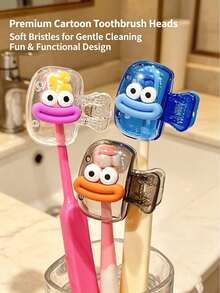 6/3/1pc Random Color Toothbrush Head Protector, Portable Travel Toothbrush Case, Electric Toothbrush Protective Cover, Toothbrush Dust Cap, Storage Cover, Top Cover/Travel Essential - One Size - View 6