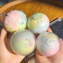 2026新款抹茶黑巧克力薄荷脆皮球手工捏捏乐减压玩具，发声球 - 生日礼物 - 节日礼物 完美礼物 - 彩色 - 查看 9