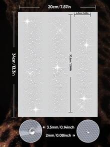 12pcs Rhinestone Hot-Press Stickers, Suitable For DIY Clothing, Jeans, Jackets Decoration - SG-121 - View 6