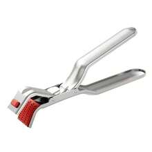 1 cái kẹp bát bằng thép không gỉ cao cấp chịu nhiệt với đế silicon chống trượt, kẹp nồi chảo, giá đỡ khay lò vi sóng - Nhiều màu - Xem 4