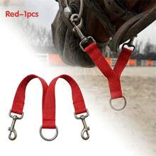 Gancho de bocado de caballo de 2 cabezas, Gancho para cuerda de guía de caballo, Cuerda de conexión para entrenamiento ecuestre, Gancho colgante doble para boca de caballo, Suministros ecuestres - Picana - Multicolor - Ver 14