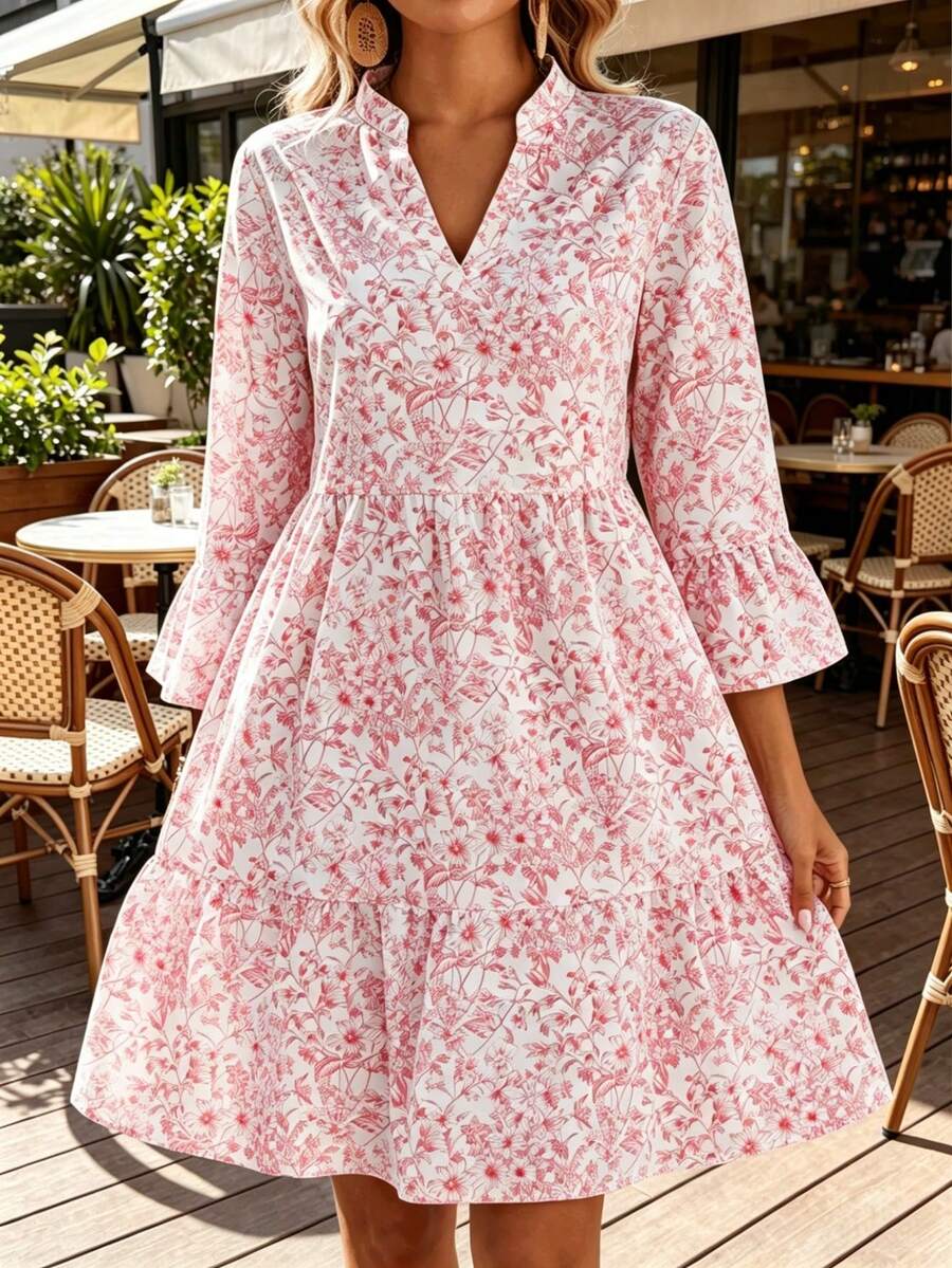 Women Short Dresses - 粉色 - 查看 1