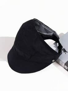 1pc Ponytail Baseball Cap, Can Tie Ponytail & Hang Mask, Women's Versatile Sun Protection Hat, Fashionable For Spring/Summer, Suitable For Outdoor Travel, Sun Shading - Multicolor - View 10