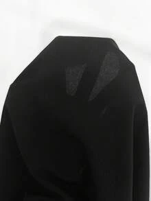 Men Lace Up Front Long Sleeve Top, Fall - Black - View 4