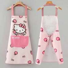 SANRIO 1 chiếc tạp dề Hello Kitty chống thấm nước và dầu mỡ, có thể điều chỉnh kích thước, kèm túi lớn, được làm từ chất liệu sợi polyester chống bám bẩn, phù hợp cho phụ nữ nấu ăn, việc nhà, nhà hàng, làm thủ công, làm vườn, nướng BBQ, trường học, quán cà phê, các hoạt động ngoài trời. Món quà Giáng sinh tuyệt vời cho cả nam và nữ. - Nhiều màu - Xem 3