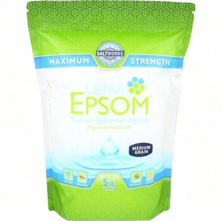 Ultra Epsom Premium Epsom Salt Medium - 5 lb Bag 68745531 - Paquete de 5 libras (1 unidad) - Ver 1