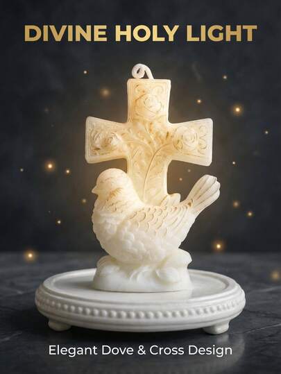 Handmade Peace Dove Shaped Scented Soy Wax Candle, Cute Peace Dove Fragrance Candle Decor, Suitable For Desktop Photo Props, Gifts, Meditation, Stress Relief, Wedding, Christmas, And Restaurant