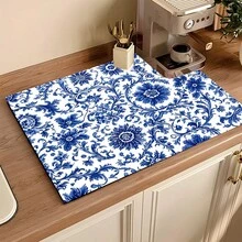 1 tấm lót thấm hút họa tiết truyền thống, dùng để lót máy pha cà phê trang trí nhà bếp, lót ly, lót bát đĩa, lót ấm cà phê thủ công, thảm trải sàn nhà bếp, lót ly, thảm mặt bàn, lót bát đĩa trên quầy bếp, thảm ăn sáng, thảm chống trượt chịu nhiệt, thảm thoát nước bằng đất tảo cát, che giấu vết bẩn, thảm nhà bếp siêu thấm hút, thảm lót giá đựng bát đĩa dễ lau chùi, thích hợp cho nhà bếp, bàn ăn, quán cà phê, quán bar, ngày lễ, tiệc tùng, trang trí nhà cửa, quà tặng ngày lễ. - Nhiều màu - Xem 3