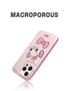 Ốp lưng Mary Kitty màu hồng trơn, thiết kế tối giản, chống rơi vỡ, họa tiết sọc nổi độc đáo, bảo vệ camera bằng hình hoạt hình, dày dặn và chắc chắn. Tương thích với các dòng điện thoại Apple iPhone 17 Pro Max/Air, 16, 11/12/13/14 Plus/XR/7/8 Plus/15 Pro Max. - Hồng - Xem 2