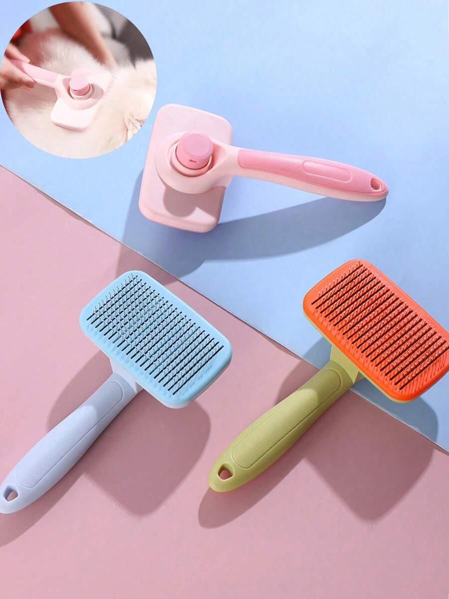 1 chiếc bàn chải chải lông thú cưng, dụng cụ loại bỏ lông rụng cho mèo và chó, bàn chải loại bỏ lông thú cưng.
